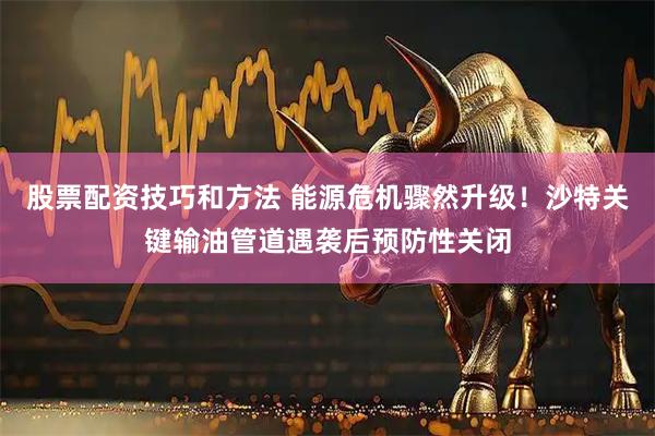 股票配资技巧和方法 能源危机骤然升级！沙特关键输油管道遇袭后预防性关闭